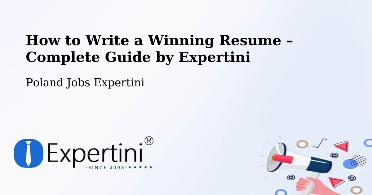 Resume Writing Guide for Job Seekers – Reszel - Reszel, Poland Jobs Expertini