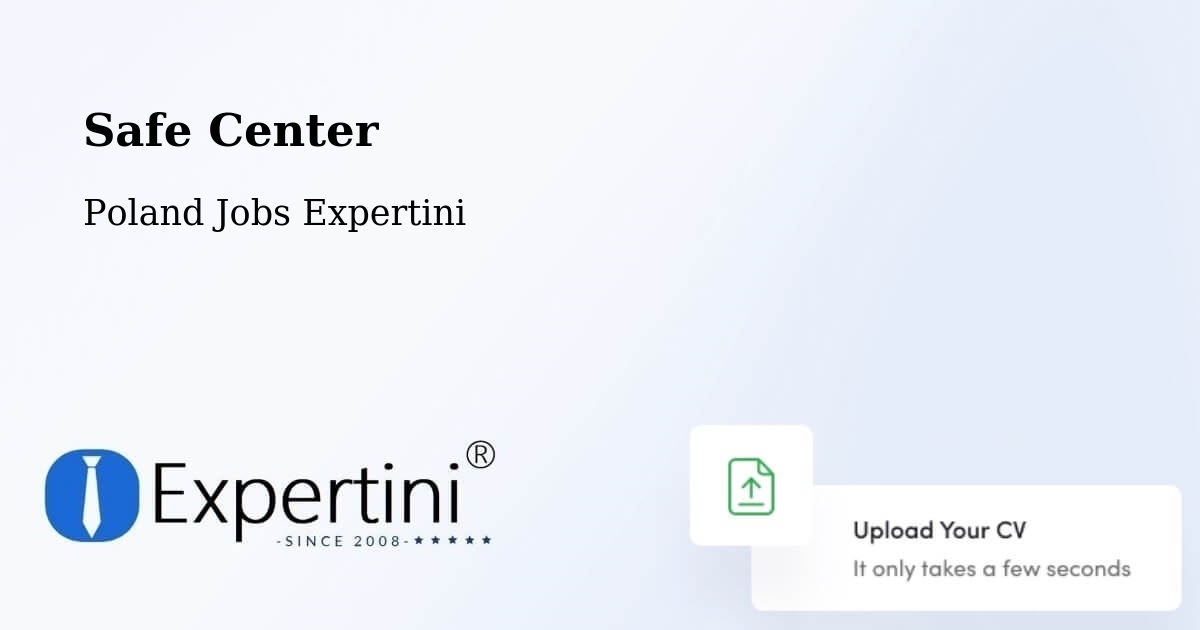Safety Center – Reszel - Poland Jobs Expertini